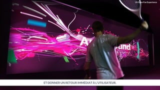 ET DONNER UN RETOUR IMMÉDIAT À L’UTILISATEUR.
US Open Fan Experience
 