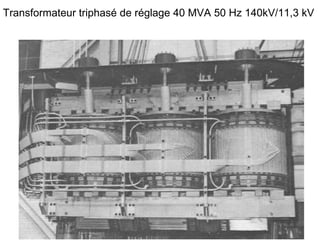 Transformateur triphasé de réglage 40 MVA 50 Hz 140kV/11,3 kV
 
