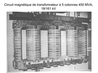 Circuit magnétique de transformateur à 5 colonnes 450 MVA,
                         18/161 kV
 