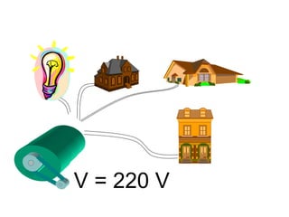 V = 220 V
 