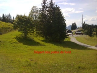 Départ des pistes de fond