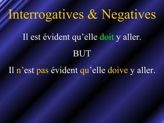 C’est tout ! © D J Ash 2001 There are more PowerPoint Presentations on the KES Modern Languages Website www.keslanguages.com 