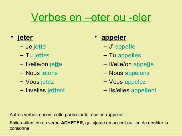 Jeter Au Pluriel Impératif | Verbe Jeter À L’Imparfait – UPWCHX