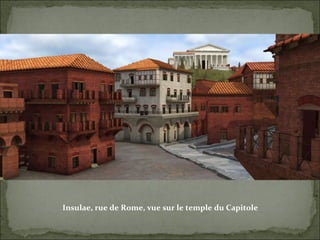 Insulae, rue de Rome, vue sur le temple du Capitole 