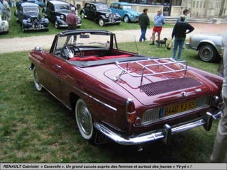 RENAULT Cabriolet « Caravelle ». Un grand succès auprès des femmes et surtout des jeunes « Yé-yé » !
 