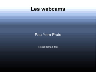 Les webcams Pau Yern Prats Treball tema 5 Mci 