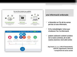 l’ús de les xarxes
 