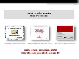 El creixement de les principals
xarxes socials
(segons l’ús dels majors de 18
anys en anglès i espanyol)
 