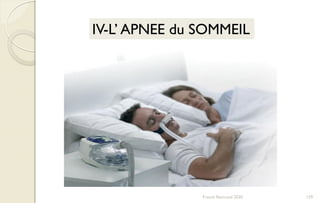 IV-L’ APNEE du SOMMEIL
129Franck Rencurel 2020
 