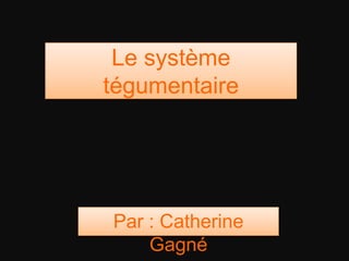 Le système tégumentaire  Par : Catherine Gagné 