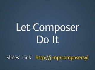 PHP Composer Basics | PDF