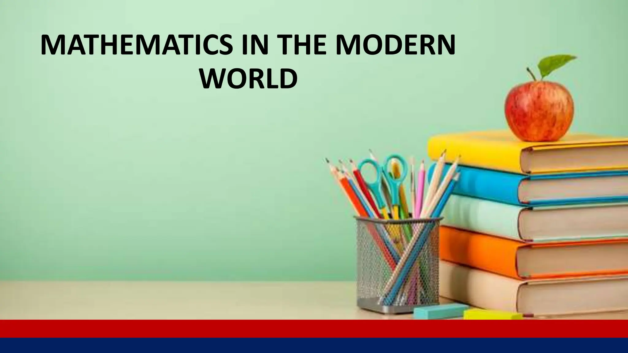 MATHEMATICS IN THE MODERN
WORLD
 