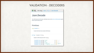 VALIDATION - DECODERS
 