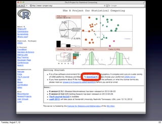 Tuesday, August 7, 12   23
 