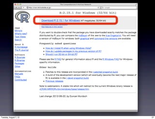 Tuesday, August 7, 12   27
 