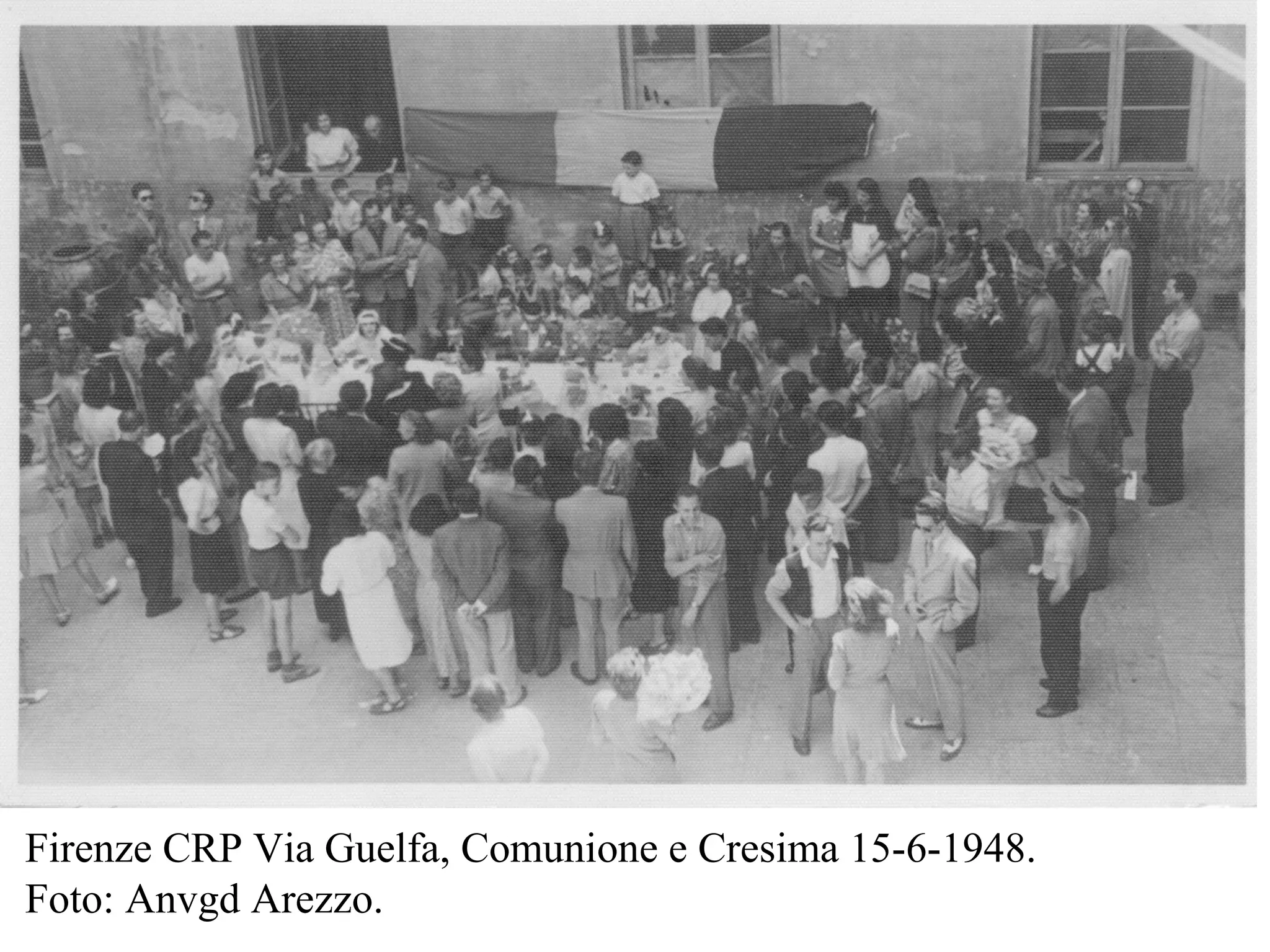 Firenze CRP Via Guelfa, Comunione e Cresima 15-6-1948.
Foto: Anvgd Arezzo.
 