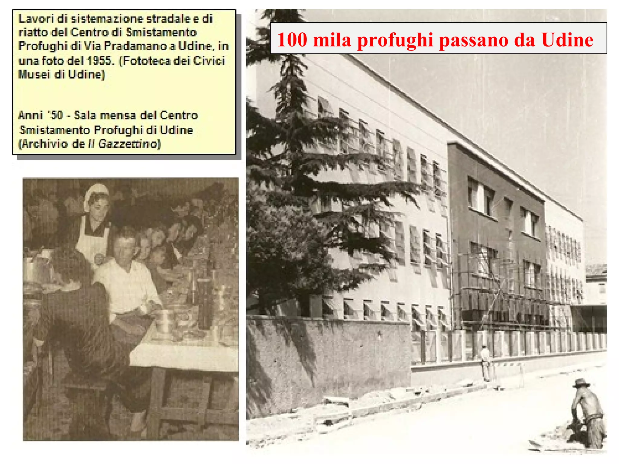 100 mila profughi passano da Udine
 