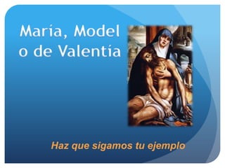 Haz que sigamos tu ejemplo