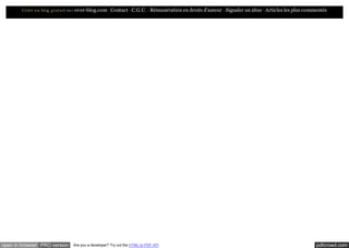 Créer un blog gratuit sur over-blog.com - Contact - C.G.U. - Rémunération en droits d'auteur - Signaler un abus - Articles les plus commentés

open in browser PRO version

Are you a developer? Try out the HTML to PDF API

pdfcrowd.com

 