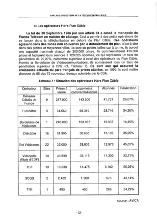 L'Etat et la télédistribution : le Plan Câble