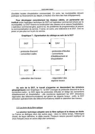 L'Etat et la télédistribution : le Plan Câble