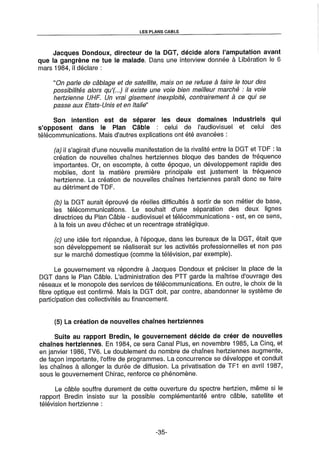 L'Etat et la télédistribution : le Plan Câble