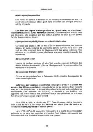 L'Etat et la télédistribution : le Plan Câble