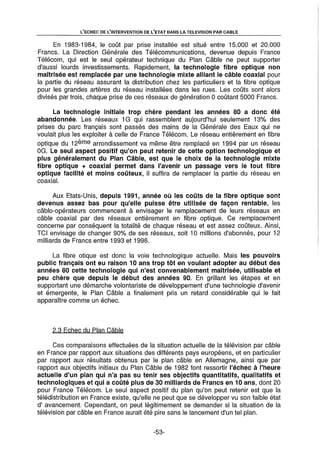 L'Etat et la télédistribution : le Plan Câble