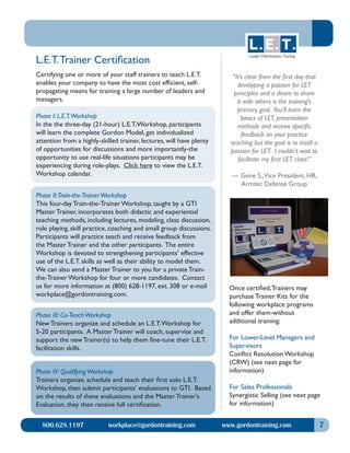 Leader Effectiveness Training (L.E.T.) e-brochure | PDF