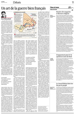11Débats
Le Temps
Jeudi 11 avril 2013
Un art de la guerre bien français
Henri Weissenbach
En octobre 2001, les Etats-Unis
d’Amérique lancèrent leur opéra-
tion de renversement du régime
des talibans et envahirent l’Afgha-
nistan. C’était le premier acte de la
guerre contre le terrorisme dé-
clenchée par G.W. Bush. Dans les
premiersjours,lesforcesspéciales
américaines et britanniques fu-
rent les seules à opérer au sol en
s’appuyant sur les troupes de l’Al-
liance du Nord, composées majo-
ritairement des minorités ethni-
ques du pays: Tadjiks, Ouzbeks et
Hazaras.
En cinq semaines, Kaboul était
conquise et la majorité du terri-
toire sous le contrôle de la coali-
tion. La destruction des éléments
talibans, la plupart d’origine
pachtoune, fut rendue possible
principalementparl’appuiaérien
aux troupes de l’Alliance du Nord
et des forces spéciales, ainsi que
par l’apport tardif de quelques
bataillons de l’U.S. Army et des
Marines.
Si l’on regarde le déroulement
de l’opération Serval au Mali, on
peut y observer le même schéma.
Des éléments des forces spéciales
françaises sont projetés depuis
des bases situées dans les pays
africains voisins, puis renforcés
depuis la France. Elles engagent
immédiatement les membres des
groupes «narco-terroristes-djiha-
distes» descendant du nord vers le
pays utile. Dans le même temps,
des troupes françaises sont ache-
minées avec leur matériel. Les pre-
mières sur place sont des unités
stationnées dans différents pays
africains, les suivantes depuis la
France. Les opérations aériennes,
qui sont la première manifesta-
tion de l’intervention française,
sont conduites simultanément
par des appareils provenant du
Tchad et de la métropole, alors
que les hélicoptères de soutien
des forces spéciales interviennent
en appui direct de celles-ci.
Le déroulement de cette pre-
mière phase de l’opération mon-
tre déjà quelques différences avec
l’intervention de 2001 en Afgha-
nistan. Le principal effort humain
en 2001 fut celui des hommes de
l’Alliance du Nord, soutenus par
les Anglo-Américains, avec leurs
troupes spéciales et leurs très im-
portants moyens aériens, ainsi
que le renseignement fourni par
l’impressionnante gamme de vec-
teurs que possèdent les armées
américaines. Au Mali, ce sont les
soldats français qui interviennent
en premier, l’armée malienne, ou
ce qu’il en reste, n’étant pas opéra-
tionnelle.
Les troupes françaises montent
une opération de cavalerie, pre-
nant de vitesse leurs adversaires,
les empêchant de se regrouper
après les frappes aériennes et les
obligeant à remonter vers leurs
bases du nord pour éviter d’être
coupés de leur sanctuaire. Le but
premierestderepousserlesforces
adverses au-delà de la boucle du
Niger et de leur reprendre les vil-
les du Sahel. Cette opération est
un succès total. Elle n’est conduite
que par des forces françaises, les
quelques soldats maliens qui arri-
vent à suivre la progression fran-
çaise (certains à mobylette) ne
jouant que les utilités. Pendant ce
temps, les palabres continuent
entre chefs d’Etat africains pour
fixer les contingents de la Mission
internationale de soutien au Mali
sous conduite africaine (Misma) à
déployer,lesdélais,leursrôlesres-
pectifs, le financement, etc. Lors-
que les premiers contingents dé-
barquent à Bamako, la première
partie de l’opération Serval est
quasiment terminée – de toute fa-
çon, ces troupes fraîches ne sont
pas opérationnelles. La France,
dans cette opération, bénéficie
d’un soutien très ténu de la part
des membres de l’UE: quelques
appareils de transport et de ravi-
taillement en vol, des encourage-
ments, mais aucune botte au sol.
L’aide la plus conséquente pro-
vient, encore une fois, des Etats-
Unis. L’Allemagne, qui pourtant
avait fourni des moyens consé-
quents en Afghanistan, accorde à
son «partenaire privilégié» de l’UE
une aumône, sous la forme de
deux avions Transall rachitiques.
Là où les Français font le travail
eux-mêmes, les Américains
avaient en quelque sorte sous-
traité une grande partie des opé-
rations à des factions afghanes,
avec les conséquences que l’on
pouvait prévoir: les massacres de
prisonniers à Kunduz et l’échec de
la souricière de Tora Bora, où cer-
tains chefs de guerre locaux, loués
par les Américains, laissèrent filer
obligeamment une grande partie
des talibans et les chefs d’Al-
Qaida.
L’armée française, elle, est bien
servie par sa parfaite connais-
sance du terrain et des popula-
tions. Depuis la décolonisation,
elle n’a cessé d’être présente sur le
terrain et de tirer profit sur le plan
tactique de ses divers engage-
ments de combats dans cet envi-
ronnement (au Tchad notam-
ment). Elle dispose également du
matériel idoine, matériel de fabri-
cation française, plus de première
jeunesse en général, mais encore
efficace, fiable et rustique. Cepen-
dant, sans l’aide de ses alliés, elle
aurait difficilement pu mener à
bien cette opération: elle souffre,
ilestvrai,decarencesimportantes
en matière de logistique aérienne
et de moyens de détection. Sans
cet apport extérieur, les pertes
auraient été considérablement
plus importantes, l’adversaire
ayantpuutiliserlasurprisedueau
brouillard de la guerre. Grâce aux
drones et aux appareils de détec-
tion anglo-américains en complé-
mentdesAtlanticdelamarine,ila
été impossible à l’adversaire d’uti-
liser la vacuité des immensités du
Nord-Mali pour prendre par sur-
priselesunitésfrançaisesdissémi-
nées sur ce vaste territoire. Un
point à retenir lors des prochains
arbitrages budgétaires de l’Etat
français.
Au grand étonnement de la
plupart des observateurs, l’armée
française a sorti de sa manche un
joker: l’armée tchadienne. Deux
mille soldats tchadiens, princes
du combat en milieu désertique,
ont rallié dans des délais très
courts l’est du Mali en passant par
le Niger, entraînant avec eux quel-
ques unités de l’armée du Niger.
Cette manœuvre, qui certaine-
ment aura surpris les narcos-ter-
roristes-djihadistes, a permis leur
priseentenaille:obligésderefluer
au plus vite vers le nord, les voilà
arrêtés par ces troupes qui leur
coupent la route. Toutes ces cir-
constances – la manœuvre tcha-
dienne, le prépositionnement de
certaines forces françaises, la rapi-
dité du déploiement des troupes
et du matériel depuis la France –
montrent que l’état-major des ar-
mées avait prévu l’occurrence
d’une descente vers Bamako des
narcos-terroristes-djihadistes et
pris ses dispositions. La France, du
moins son armée, est encore capa-
ble de penser la guerre. Le retour-
nementrécentduMouvementna-
tional de libération de l’Azawad
(MNLA), faction laïque des Toua-
reg, semble – au-delà de la versati-
lité proverbiale de ceux-ci – en
être une démonstration supplé-
mentaire. Le gouvernement de
François Hollande, qui a dit tout
et son contraire dans la crise ma-
lienne, a reçu de l’armée une solu-
tion «clés en main».
A présent, si une bataille est
gagnée, la guerre ne l’est pas en-
core. Pour cela, il faudrait qu’un
certain nombre de conditions
soient remplies. D’abord, il faut
finir d’éradiquer de leurs sanc-
tuaires de l’Adrar des Ifoghas (le
massif montagneux du nord-est
du Mali) le reste des combattants
ennemis. Cela semble en bonne
voie. Les pays limitrophes doivent
verrouiller leur frontière et éviter
que les fuyards viennent se re-
grouper sur leur territoire. Cela
devrait être possible pour l’Algé-
rie, qui dispose de troupes en
nombre et expérimentées, pour
autant qu’elle en ait la volonté po-
litique. Après l’attaque du site
d’exploitation gazier de l’est, la
décision devrait être plus facile
pour le pouvoir algérien. Il ne fau-
drait pas que les Algériens jouent
encore une fois à Machiavel et
laissent les fuyards traverser une
partie de leur territoire pour se
réfugier en Libye.
L’une des causes de l’échec
américain en Afghanistan trouve
ses origines dans le double jeu
pakistanais, «allié» des Etats-Unis
dans sa guerre contre le terro-
risme et soutien de leurs ennemis
talibans par ailleurs. Une straté-
gie semblable de l’Algérie con-
damnerait toute tentative de pa-
cification du Sahel.
L’est du Mali est verrouillé par
les Tchadiens et les Nigériens,
aidés par la surveillance aérienne
déployée par la France et ses alliés
et les drones américains basés à
Djibouti et au Niger. A l’ouest, les
Mauritaniens pourraient arriver à
couvrir leur frontière avec l’aide
des Français, des troupes «réfor-
mées»del’arméemalienneetdela
Misma,sicelle-ciarriveàsemettre
en mouvement. Une fois débar-
rassé de ces bandes armées mena-
çant directement l’existence du
pays et la sécurité rétablie, il fau-
dra également trouver une solu-
tion à la relève des troupes fran-
çaises. Ce n’est pas la moindre des
difficultés.
Endehorsdecesconditionsmi-
litaires, un retour à une vie nor-
maleauMalitientdanslaréconci-
liation nationale et la suppression
des causes ayant entraîné l’insta-
bilité du nord et ainsi favorisé
l’implantation des éléments per-
turbateurs étrangers. La paix sera
obtenue par un retour au politi-
que et la remise en marche de
l’Etat et de son économie. Il faut
pour cela que les élites du sud dé-
passent leur comportement pré-
dateur et que l’antagonisme ré-
current entre les populations du
nord – Touareg, Arabes et Maures
principalement, de tradition pas-
torale – et celles du sud – qui re-
présentent l’écrasante majorité –
puisse trouver une solution insti-
tutionnelle. Deux autres défis de
taille pour faire passer le Mali du
statut d’Etat failli à un Etat capa-
ble d’assurer la sécurité de ses ci-
toyens, la bonne gouvernance et
le développement humain et éco-
nomique.
En définitive, avec des moyens
humains et techniques somme
toute limités, une puissance
moyenne comme la France est ca-
pable de monter une opération
militaire d’envergure, conduite
professionnellement et capable
d’atteindre des buts de guerre res-
treints. Tout cela sans trop de
casse. La connaissance du milieu,
géographique et humain, est un
atout considérable. L’ouverture et
ledialogueaveclespopulationset
lesédiles,larecherchedeleursou-
tien à l’intervention, l’humilité
des buts fixés – pas question de
vouloir transformer la nature
même du milieu social comme le
prétendait G. W. Bush, porteur du
flambeau de la liberté civilisatrice
– et la concertation avec les pays
voisins concernés permettent le
succès d’une opération militaire
étrangère et ouvrent la perspec-
tivefutured’unpaysapaisé.Lebut
n’est pas encore atteint, mais il
semble en bonne voie de l’être.
Après les désastres de l’Ameri-
can Way of War en Afghanistan et
en Irak, qui ont coûté des centai-
nes de milliers de morts et des
centaines de milliards de dollars
pour n’atteindre pratiquement
aucun des buts fixés, et peut-être
pire encore, durablement prétéri-
ter les rapports entre l’Islam et
l’Occident, on peut se réjouir que
la Vieille Europe et la France parti-
culièrement soient encore capa-
bles de mener une guerre sans la
perdre et d’utiliser l’instrument
qu’elle est pour rétablir la paix.
Ancien éditeur des Editions
universitaires Georg, Henri
Weissenbach a publié plusieurs
ouvrages de polémologie et
d’histoire militaire. Il poursuit des
recherches dans ces domaines
Les troupes
françaises montent
une opération
de cavalerie, prenant
de vitesse leurs
adversaires
Horaires des magasins
et discours religieux
Michel
Baumgartner,
Zurich
Dans son étude toute chargée d’histoire, Valérie
Lathion (LT du 05.04.2013), à propos de la libérali-
sation des horaires d’ouverture des magasins dans
les stations-service, montre que les tenants du
repos dominical ont assoupli leur position. Pour
eux, le dimanche fait débat. Il n’est plus mis à part,
il n’est pas un jour sacro-saint, la caractéristique du
sacré étant précisément une manière de mise à
l’écart.
A ce sujet, le 20 janvier 2013 dans la Sonntags-
Zeitung, Herbert Bolliger, président de la direction
générale de la Migros-Genossenschafts-Bund décla-
rait: «Die Kirche sollte sich aus der Diskussion heraus-
halten. Abt Werlen sollte zu diesem Thema schweigen.»
[«L’Eglise devrait rester en dehors de la discussion,
et l’Abbé Werlen devrait se taire», ndlr.] L’Abbé
d’Einsiedeln Martin Werlen estime en effet que
l’homme n’est pas là pour l’économie. Il pense qu’il
y a une limite à la logique marchande. Et la réaction
ne se fait pas attendre: «Eh bien vous tous, repré-
sentants des Eglises, et en particulier vous, l’Abbé,
ce n’est pas votre affaire. Ne touchez pas à mon
économie!»
En réalité, je trouve Monsieur Bolliger très reli-
gieux! [En effet] il confère à la chose économique
une existence sacrée. En niant le droit à la parole
des Eglises à propos d’une question économique, il
se place sur un plan religieux: pour lui, pas ques-
tion de remettre en cause le culte du profit, ni de
toucher au dogme de la croissance sans fin, ni de
renoncer à l’obligation pour tous de participer à la
liturgie publicitaire (même les non-consomma-
teurs ne peuvent y échapper).
Au XIXe siècle, «les partisans du repos dominical
ont compris qu’ils devraient laïciser leur argumen-
taire», selon Valérie Lathion. Désacralisation. Le
dimanche, ça se discute, ça s’explique.
Y aurait-il lieu de désacraliser l’économie? Ah ça,
pas question! Schweige! Tais-toi! Aujourd’hui, les
partisans du travail dominical ne comprennent pas
qu’ils devraient laïciser leur argumentaire.
Le Conseil fédéral doit être
élu par le peuple
Jean-Charles
Kollros,
Montreux (VD)
L’élection du Conseil fédéral par le peuple constitue
sans aucun doute un défi majeur pour notre démo-
cratie. Les adversaires de droits accrus au service
des citoyennes et citoyens multiplient les mises en
garde pour dénoncer de pseudos effets pervers,
alors que seul le peuple serait véritablement ga-
gnant avec un résultat positif lors du scrutin du
9 juin prochain.
L’histoire du canton de Vaud éclaire cette nécessité
de donner aux citoyens le droit de choisir leurs
membres du Conseil fédéral. Conseiller communal
pendant trois législatures au sein du Conseil com-
munal de Montreux, j’ai vécu l’époque où la muni-
cipalité était élue par le législatif. Et je me souviens
combien les choix des groupes politiques devaient
bien plus aux petits calculs stratégiques et aux
services rendus, voire au copinage absolu, qu’à la
recherche de la personnalité la plus compétente, la
plus charismatique. Et cela dans tous les partis
concernés.
Quant aux Valaisannes et Valaisans, ils n’auraient
jamais pu porter Oskar Freysinger – clairement
plébiscité par le peuple – au Conseil d’Etat si les
règles de l’élection avaient été celles qui régissent
aujourd’hui l’élection du Conseil fédéral. Oui, le
9 juin sera l’occasion de mettre fin à la politique des
magouilles et des petits arrangements politiciens.
[…]
L’engouement pour le tir
sportif en Corée du Nord
Camille
Foetisch,
Pully (VD)
Concerne l’article «Berne justifie la vente de fusils de
sport à Pyongyang», LT du 08.04.2013
Alors là, j’ai vraiment envie de me fâcher, à la fois
contre le Secrétariat d’Etat à l’économie (Seco), les
collusions d’intérêts et les bidouillages juridico-ad-
ministratifs fédéraux. Le Seco (et l’économie privée)
veulent-ils vraiment nous faire croire qu’il n’y a pas
de mal à répondre à la commande de la Corée du
Nord – et donc du gouvernement, pas d’une asso-
ciation sportive – de «fusils de sport»?
Des fusils de sport, pour quoi faire? A-t-on seule-
ment enquêté sur les structures sportives de ce pays
dont les habitants peuvent sans doute se livrer,
pour leur plaisir, au tir sportif? […]
Autrement dit, une fois encore, et de façon telle-
ment hypocrite, la Suisse joue au pyromane et au
pompier. Après avoir vendu des armes à la Corée du
Nord, elle se poserait en médiatrice?
Pour qui le Seco, qui fonctionne avec les deniers
publics, et les fabricants d’armes prennent-ils les
citoyens suisses? Ils mériteraient une gigantesque
tarte à la crème […]. La Suisse devrait par principe
cesser le commerce des armes et de l’armement.
Faute de quoi aucun discours sur la paix ne saurait
être crédible. […]
Vous écrivez
Vous et nous
Konna
Niono
Diabali
Kidal
Ségou
Gao
Tombouctou
MoptiKayes
Bamako Ouagadougou
Niamey
M A U R I TA N I E
B U R K I N A FA S O
N I G E R
A L G É R I E
G H A N A
C Ô T E D ’ I V O I R E
G U I N É E
SÉNÉGAL
M A L I
M A L I
Niger
Niger
La seconde pince vient du sud-est, du Niger, et va vers Kidal. C'est
celle composée de Tchadiens, Nigériens et une unité malienne formée de
Touareg et de Songhaï restée fidèle à l'Etat malien et réfugiée au Niger
depuis le printemps 2012.
Une pince monte de
Bamako vers Diabali, rejoint
l'axe principal de pénétra-
tion qui, lui, passe via
Mopti, reprend Konna et va
par la route nationale à
Gao. Depuis Gao, ces
forces rejoindront les
unités déposées par voie
aérienne à Tombouctou.
1
1
2
2
Les djihadistes pris en tenaille
SOURCE: HENRI WEISSENBACH, LT
0 200 km
Massif
desIfoghas
Région de l’Azawad
Fuitedesdjihadistes
Mouvements de
l’armée française
Le renfort de 2000
soldats tchadiens,
princes du combat
en milieu désertique,
a été le joker
des Français
 