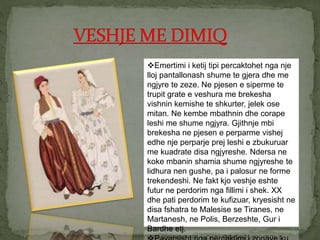 Emertimi i ketij tipi percaktohet nga nje
lloj pantallonash shume te gjera dhe me
ngjyre te zeze. Ne pjesen e siperme te
trupit grate e veshura me brekesha
vishnin kemishe te shkurter, jelek ose
mitan. Ne kembe mbathnin dhe corape
leshi me shume ngjyra. Gjithnje mbi
brekesha ne pjesen e perparme vishej
edhe nje perparje prej leshi e zbukuruar
me kuadrate disa ngjyreshe. Ndersa ne
koke mbanin shamia shume ngjyreshe te
lidhura nen gushe, pa i palosur ne forme
trekendeshi. Ne fakt kjo veshje eshte
futur ne perdorim nga fillimi i shek. XX
dhe pati perdorim te kufizuar, kryesisht ne
disa fshatra te Malesise se Tiranes, ne
Martanesh, ne Polis, Berzeshte, Gur i
Bardhe etj.
 