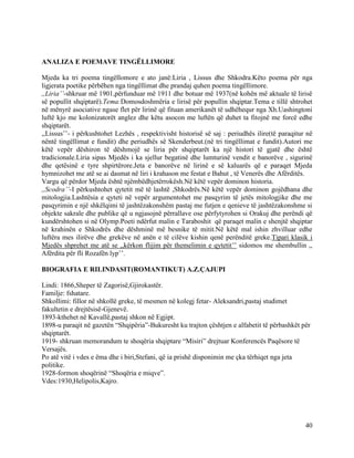 Letersia e Gjuhes Shqipe e reduktuar per provim mature | PDF