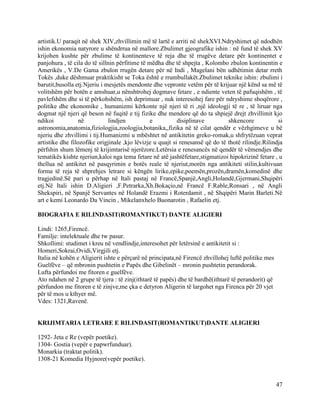 Letersia e Gjuhes Shqipe e reduktuar per provim mature | PDF