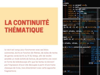Narration combinatoire : Le texte en mouvement