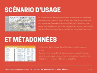 Narration combinatoire : Le texte en mouvement