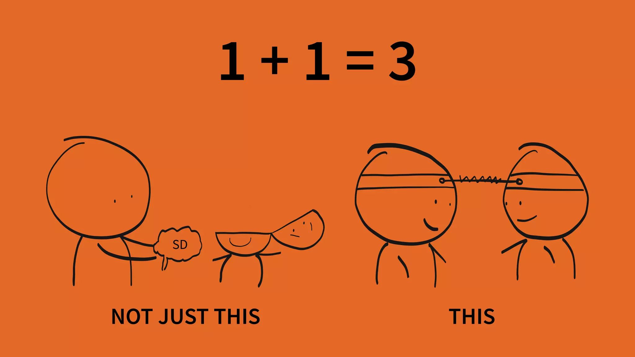 1 + 1 = 3
NOT JUST THIS THIS
SD
 