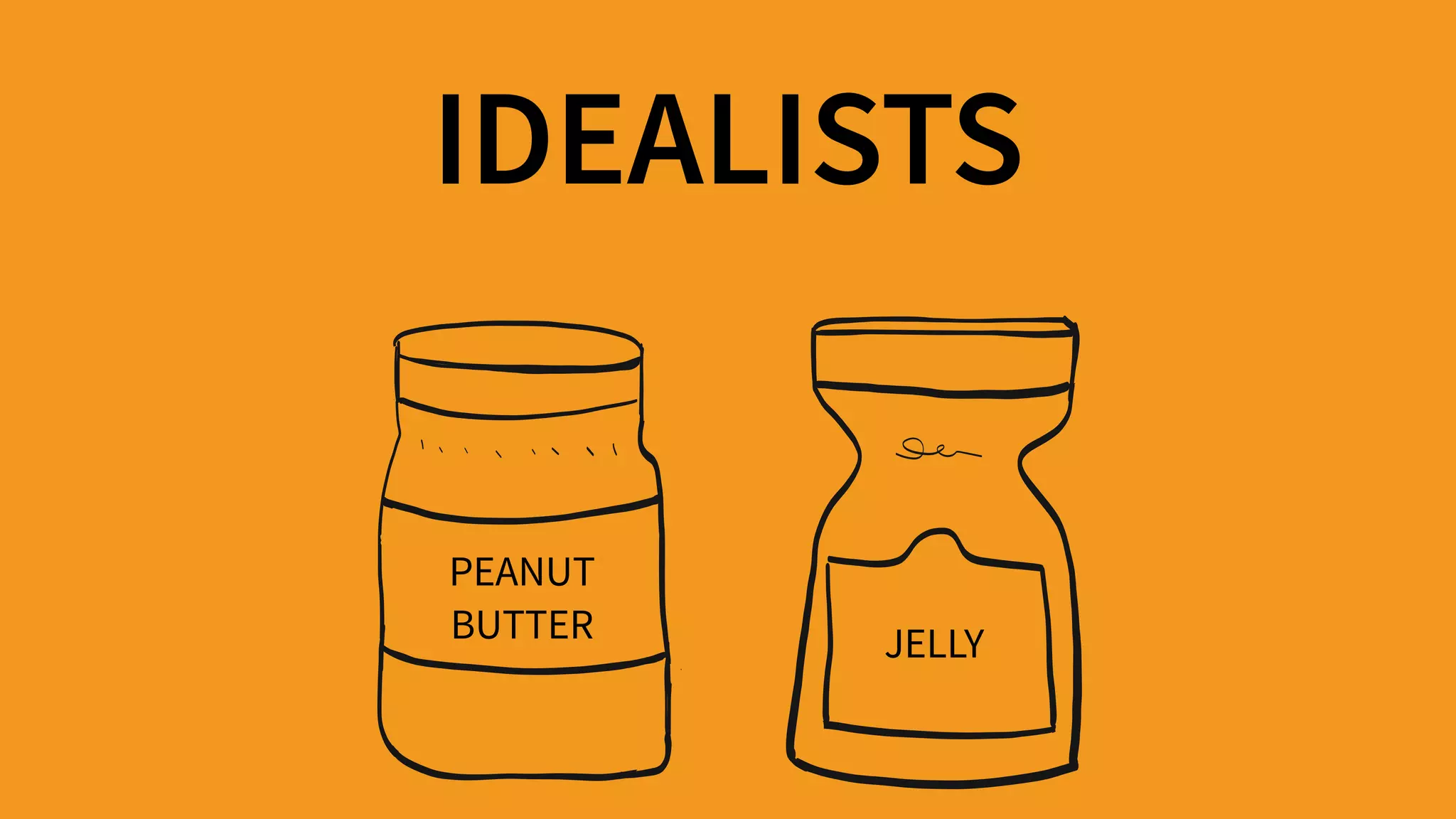 IDEALISTS
PEANUT 
BUTTER JELLY
 