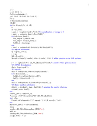 Simulation of A Communications System Using Matlab