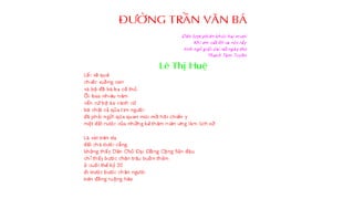 Duong Tran van Ba -tho Le thi Hue