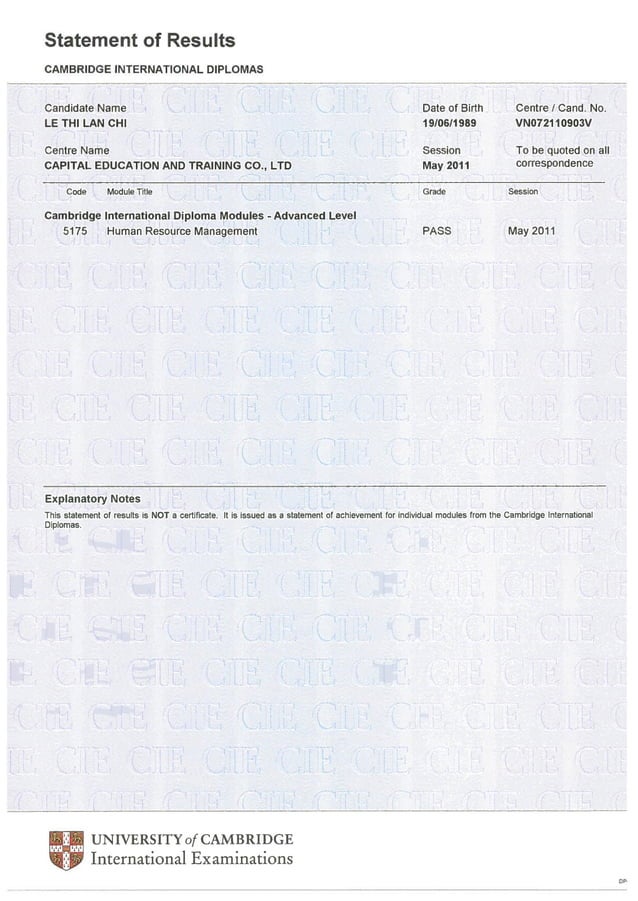 Cambridge visual data 3