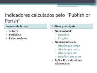 Problemas!Cobertura extensa, mas indenfinidaForma de coleta dos metadados acarreta muitas inconsistências nos dadosJacsó, P. Google Scholar's Ghost Authors. Library Journal. 2009.