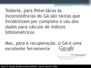 O desafio em termos de indicadoresA avaliação capaz de considerar as diferenças existentes entre as várias (sub-)áreasDesenvolvimento de indicadores que valorizem os periódicos de qualidade que tratam de problemas regionais