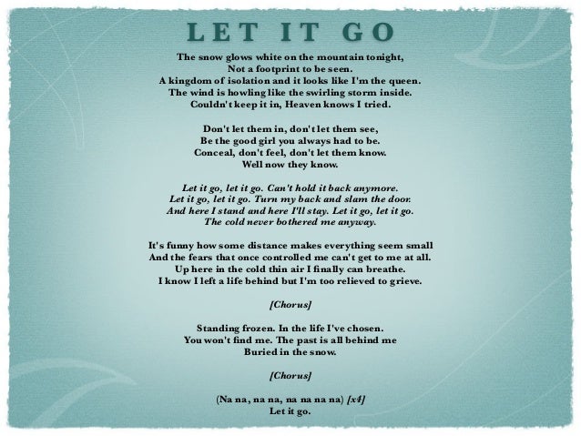 let it go demi