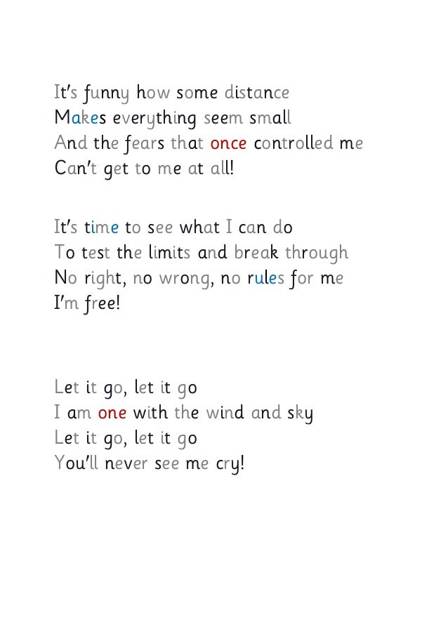 let it go frozen
