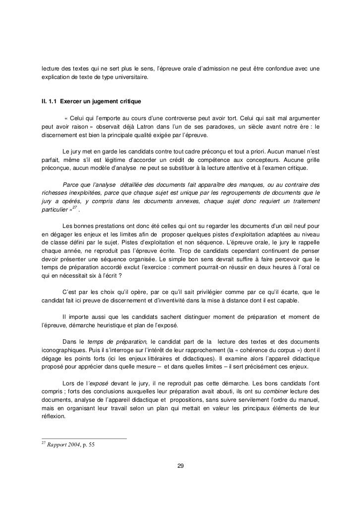 2007 rapport jury capes lettres modernes