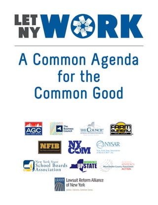 A Common Agenda
     for the
  Common Good
 