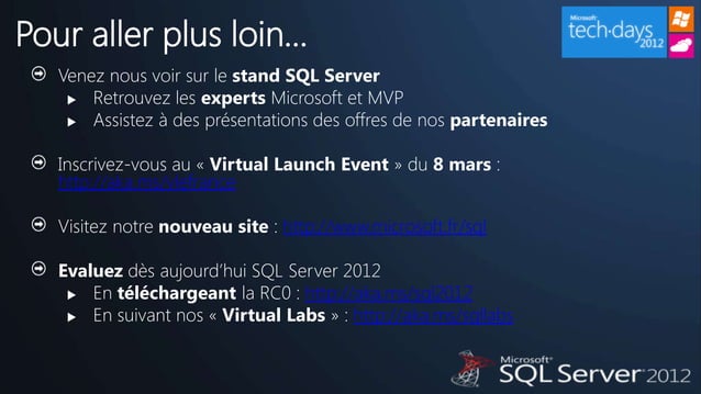 Le Top 10 des Best Practices pour SQL Server | PPT