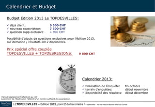 Le TOPDESVILLES / « topdesvilles » est une marque déposée NewCorp Conseil 22
Les champs d’interventions
 