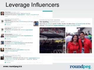 www.roundpeg.biz
Leverage Influencers
 
