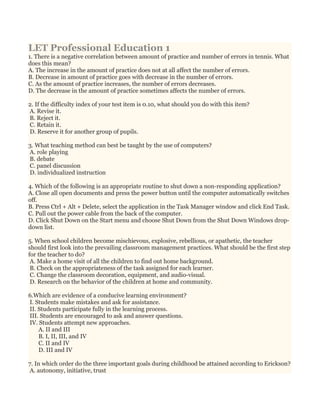 Let professional education 1 | DOC